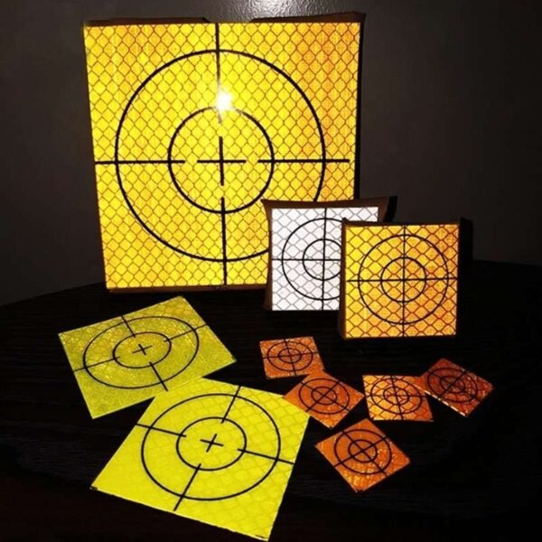 Alternative crosshair reflective target colors and sizes