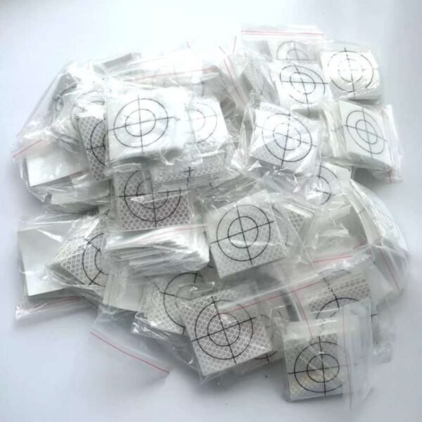 Bagged reflective target packing reference using crosshair examples