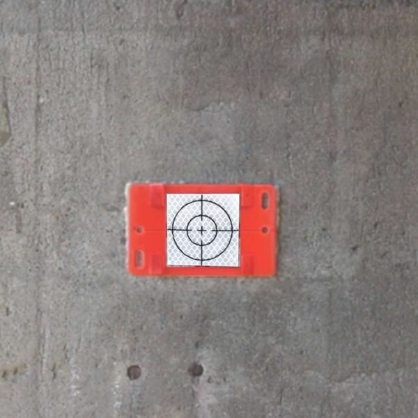 Example target on a separate flat wall mounting plate