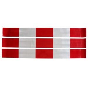 Red and White Self-Adhesive Reflective Barrier Strips — product detail