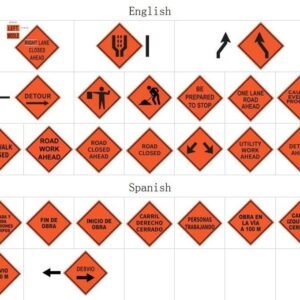 Road Work Ahead Reflective Roll-Up Traffic Sign — product detail