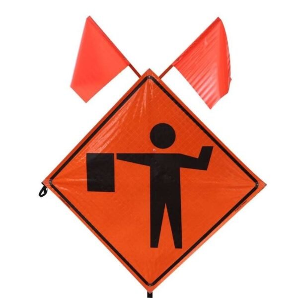 Road Work Ahead Reflective Roll-Up Traffic Sign — product detail