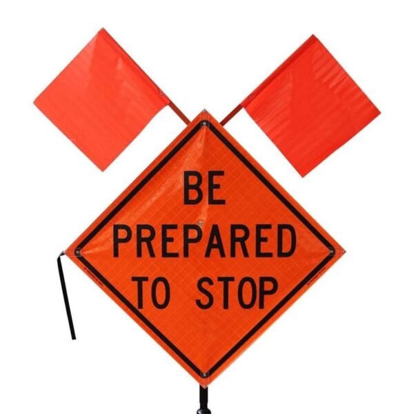 Road Work Ahead Reflective Roll-Up Traffic Sign — product detail