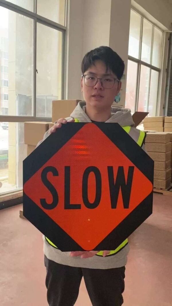 Related SLOW sign format shown as a separate option