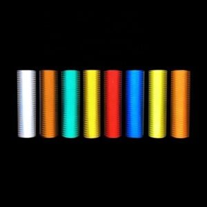 Multicolor reflective rolls under directional illumination