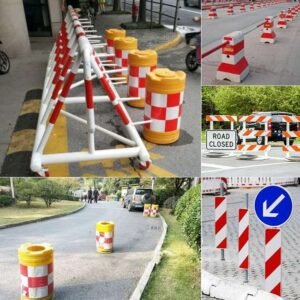 Two-Color Striped PET Reflective Warning Sheeting — product detail