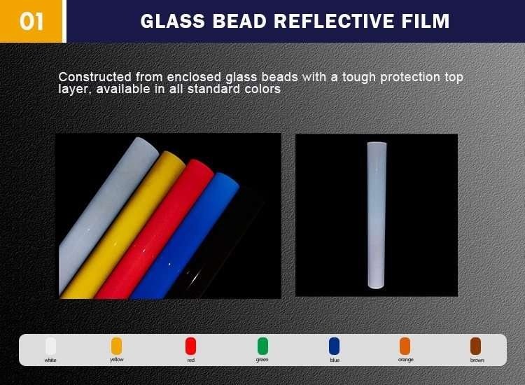 Commercial Grade Glass-Bead Reflective Vinyl Rolls — product detail