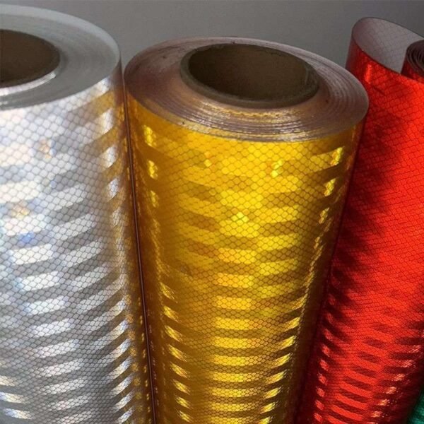 PET honeycomb reflective film roll cores and color close-up