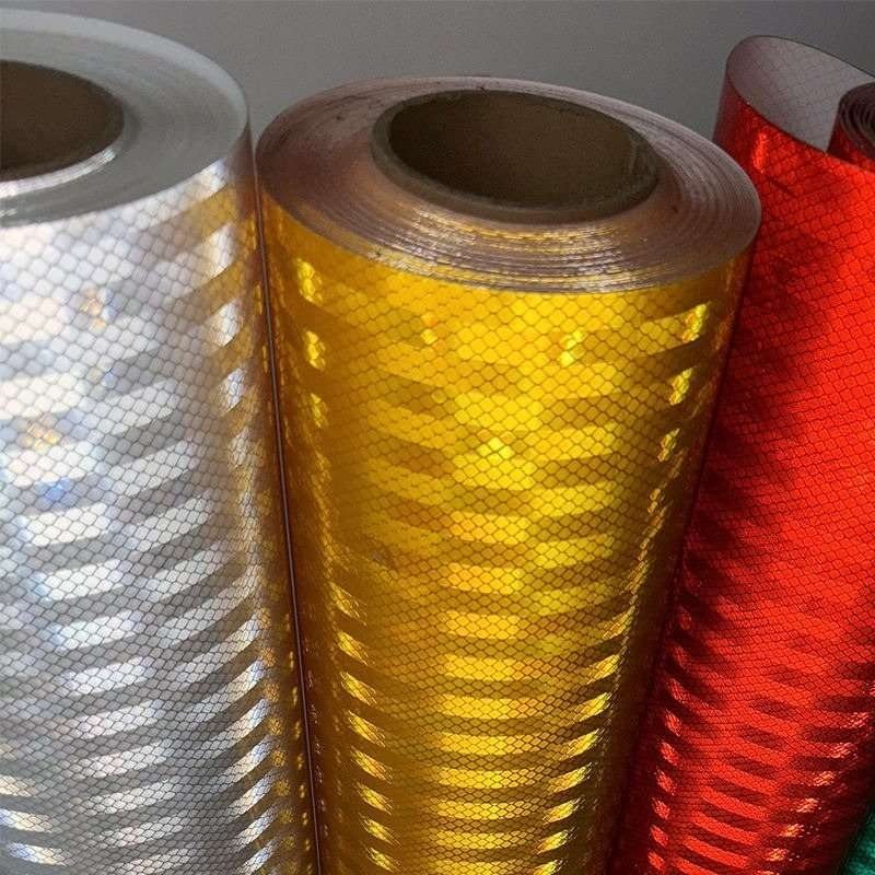 PET honeycomb reflective film roll cores and color close-up
