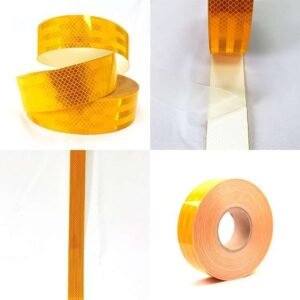 Yellow Honeycomb Self-Adhesive Reflective Tape — product detail