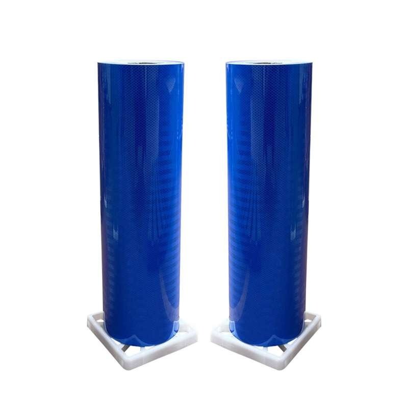 Blue PVC Honeycomb Reflective Film for Traffic Signs — product detail