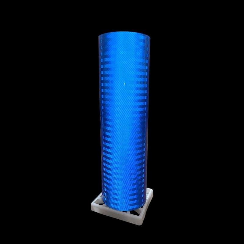 Blue PVC Honeycomb Reflective Film for Traffic Signs — product detail