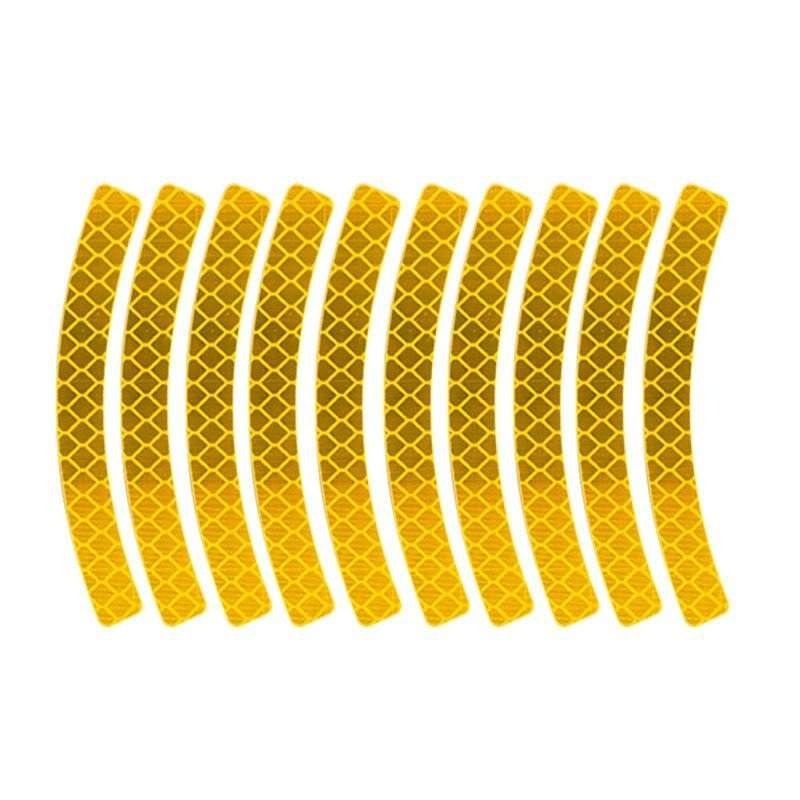 Curved Prismatic Reflective Wheel Rim Sticker Strips — product detail