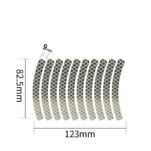 Curved Prismatic Reflective Wheel Rim Sticker Strips — product detail