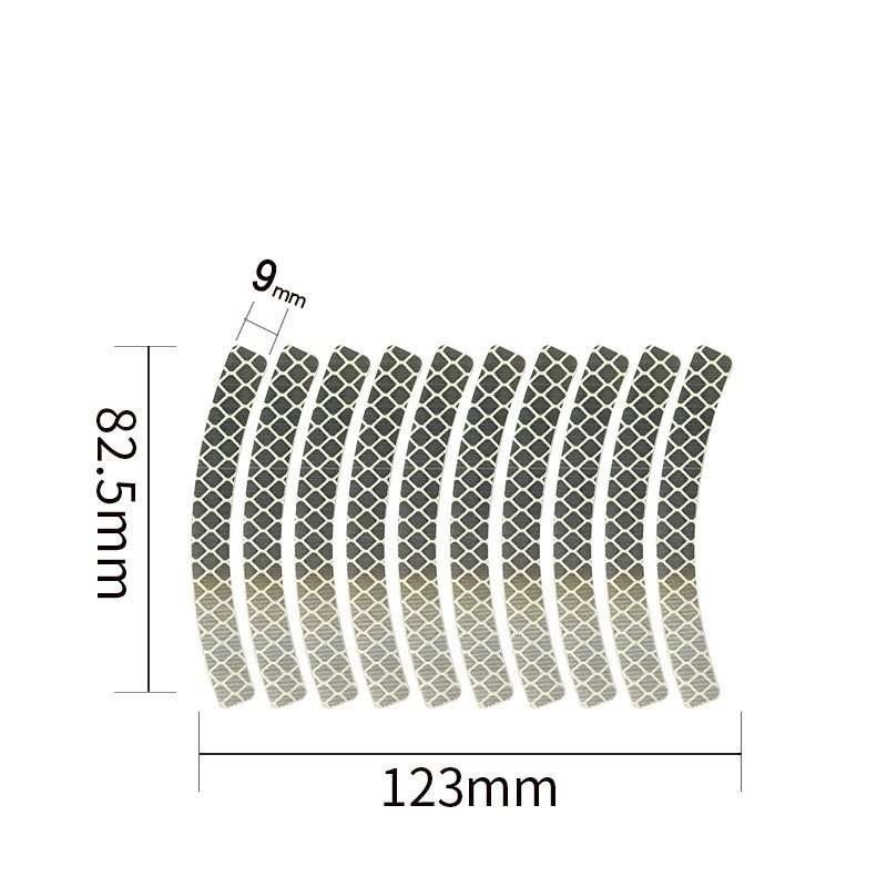 Curved Prismatic Reflective Wheel Rim Sticker Strips — product detail