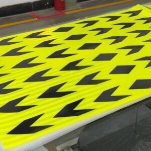 Fluorescent Yellow Black Arrow Reflective Guide Strips — product detail