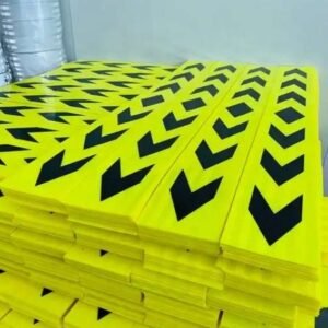 Fluorescent Yellow Black Arrow Reflective Guide Strips — product detail