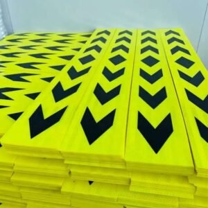 Fluorescent Yellow Black Arrow Reflective Guide Strips — product detail