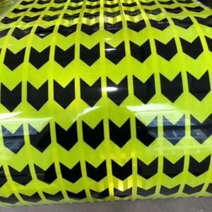 Fluorescent Yellow Black Arrow Reflective Guide Strips — product detail