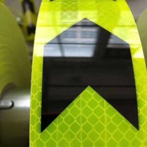 Fluorescent Yellow Black Arrow Reflective Guide Strips — product detail