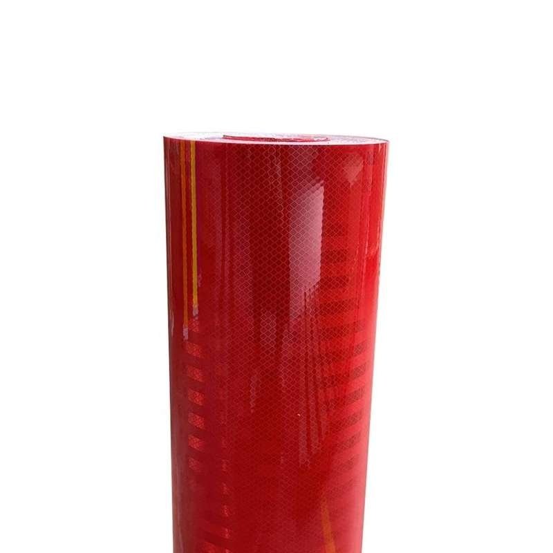Red Self-Adhesive Prismatic Reflective Sheeting for Road Signs — product detail