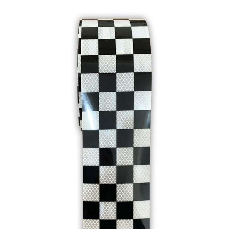 Black and White Checkerboard Reflective Marking Tape — product detail