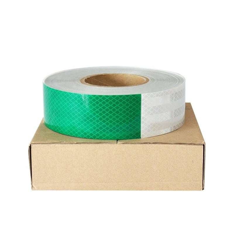 Green and White Prismatic Reflective Marking Tape — product detail