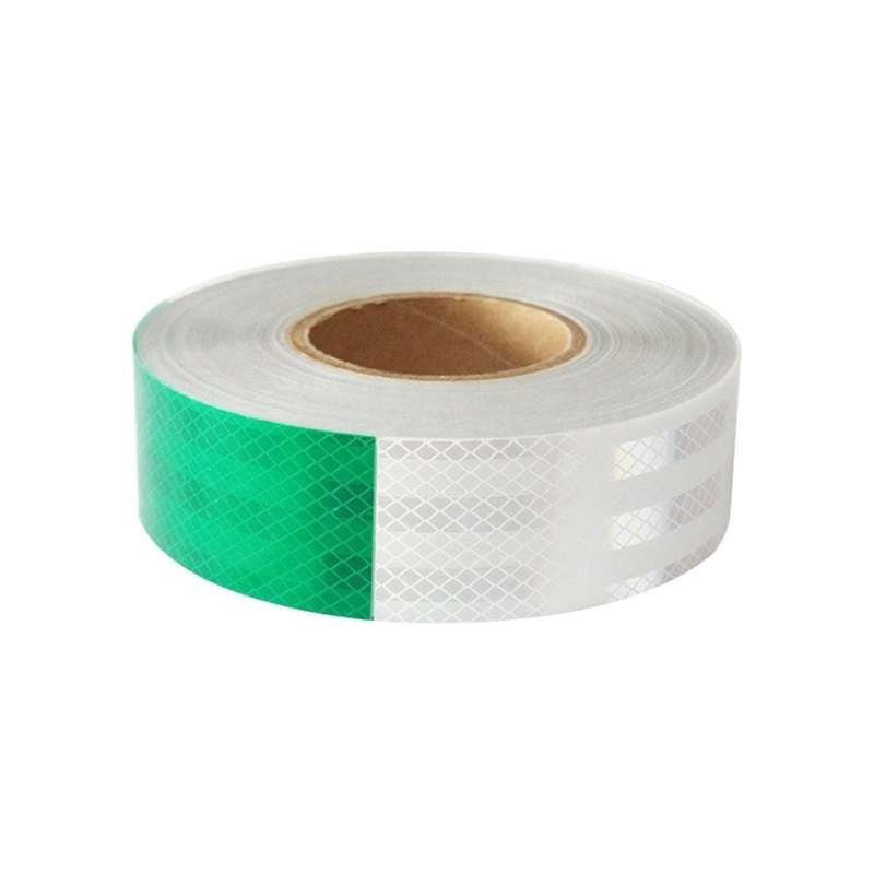 Green and White Prismatic Reflective Marking Tape — product detail