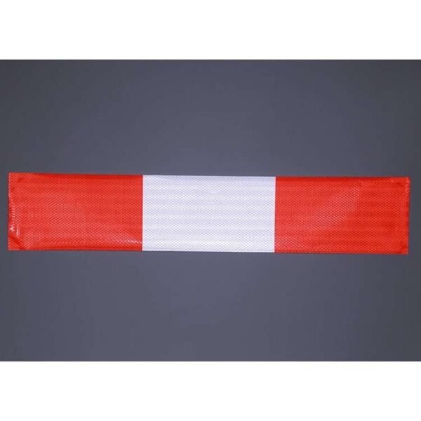 Individual red-white-red reflective marking strip