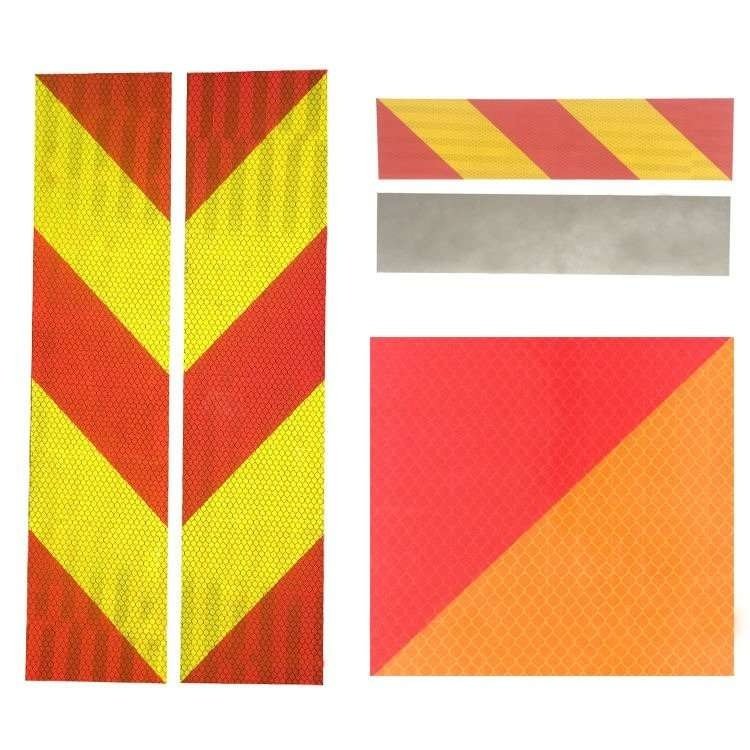 Custom Diagonal Stripe Reflective Warning Strips — product detail
