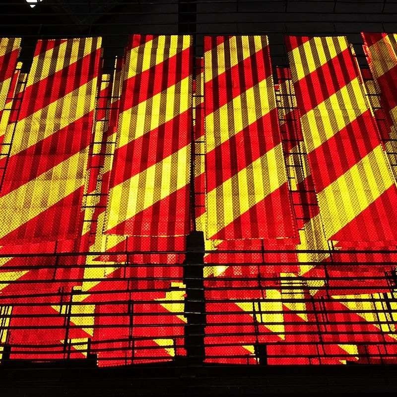 Red and Yellow Chevron Rear Marking Plates — product detail
