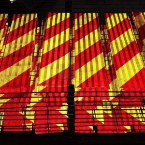 Diagonal Red and Yellow Reflective Vehicle Marker Panels — product detail
