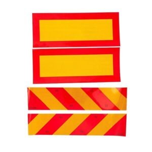 Diagonal Red and Yellow Reflective Vehicle Marker Panels — product detail